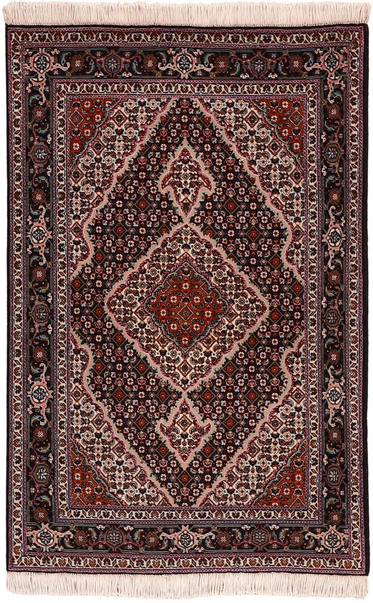 Perserteppich Täbriz 100 x 155 cm Schurwolle-Seide handgeknüpft