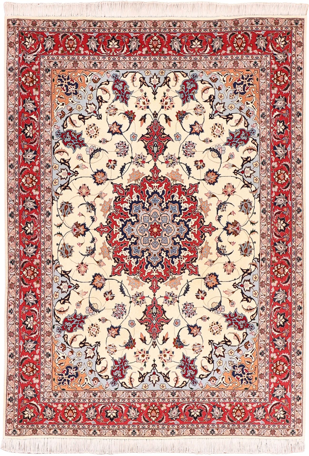 Perserteppich Täbriz 155 x 215 cm Schurwolle - Seide handgeknüpft