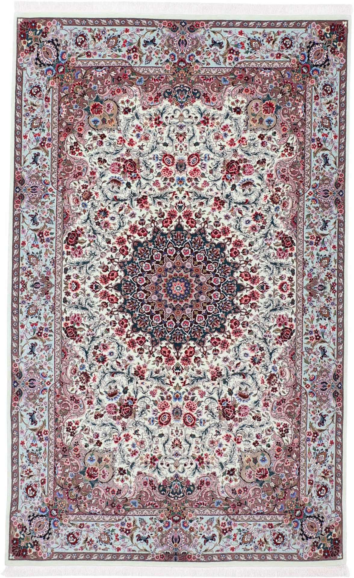 Perserteppich Isfahan 145 x 235 cm Schurwolle-Seide handgeknüpft