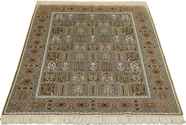 Orientteppich Ghom 123 x 186 cm Seide handgeknüpft exklusiv