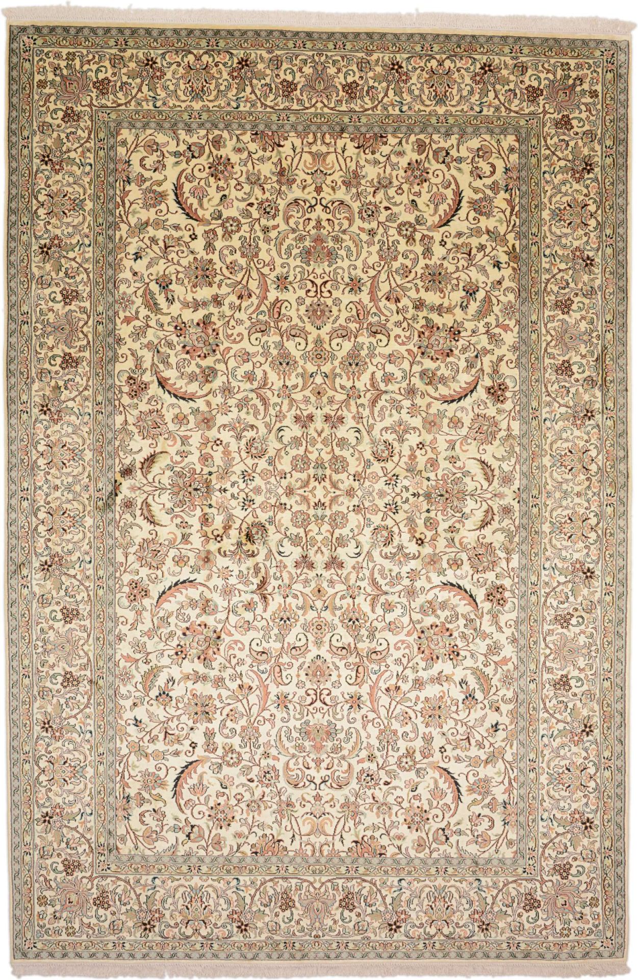 Orientteppich Kashmir 185 x 277 cm Seide handgeknüpft