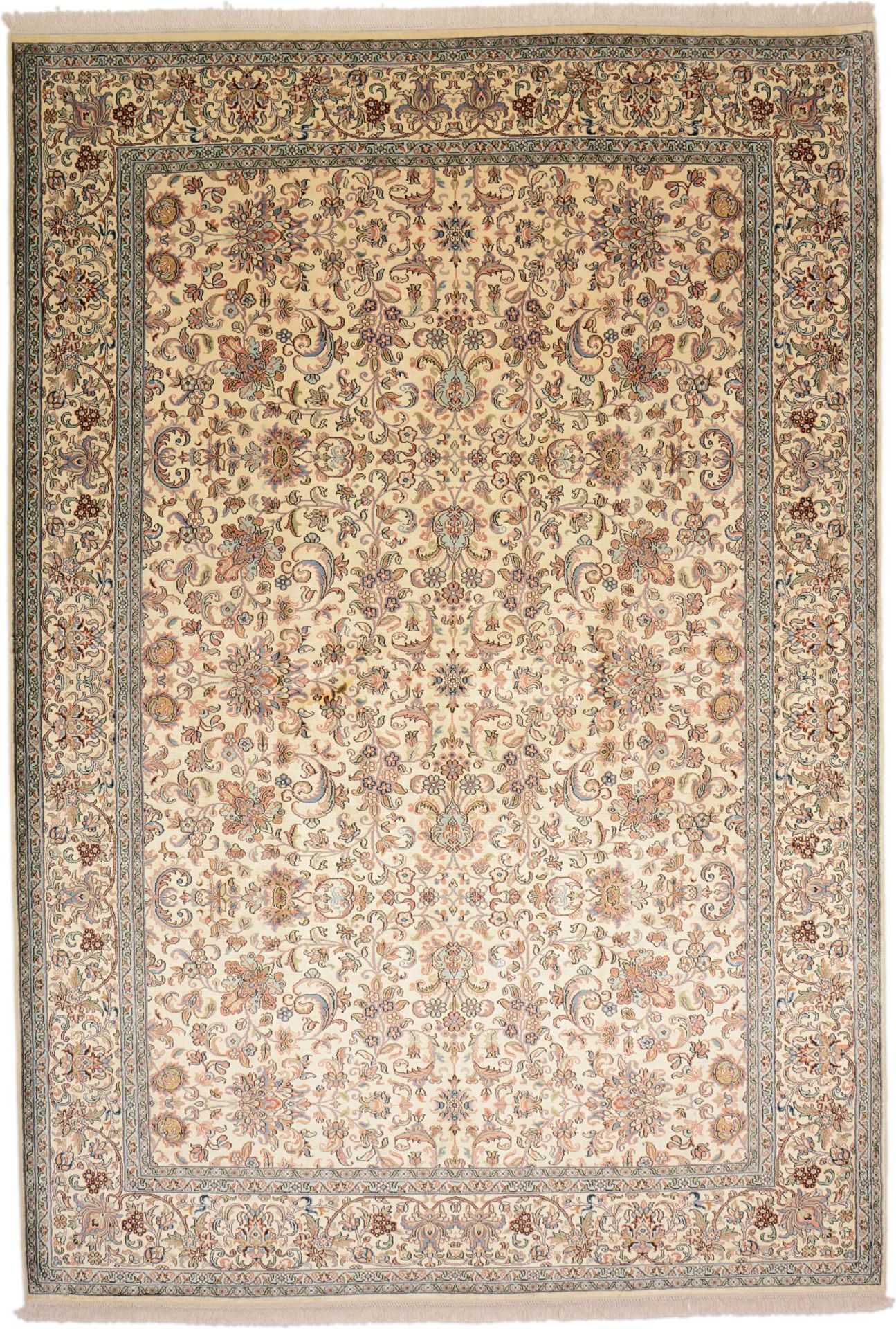 Orientteppich Kashmir 190 x 279 cm Seide handgeknüpft