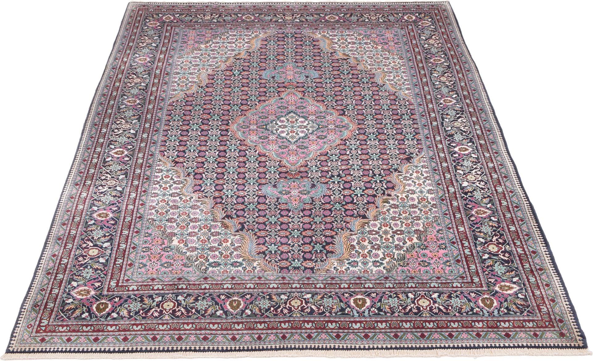 Orientteppich Ghom 184 x 276 cm Seide handgeknüpft