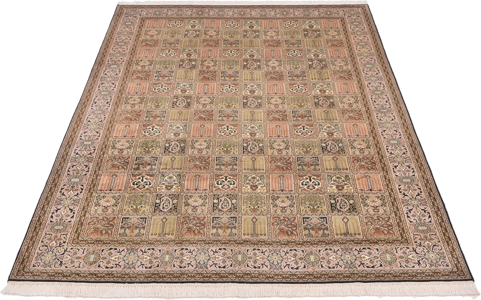 Orientteppich Indien 187 x 280 cm Seide handgeknüpft