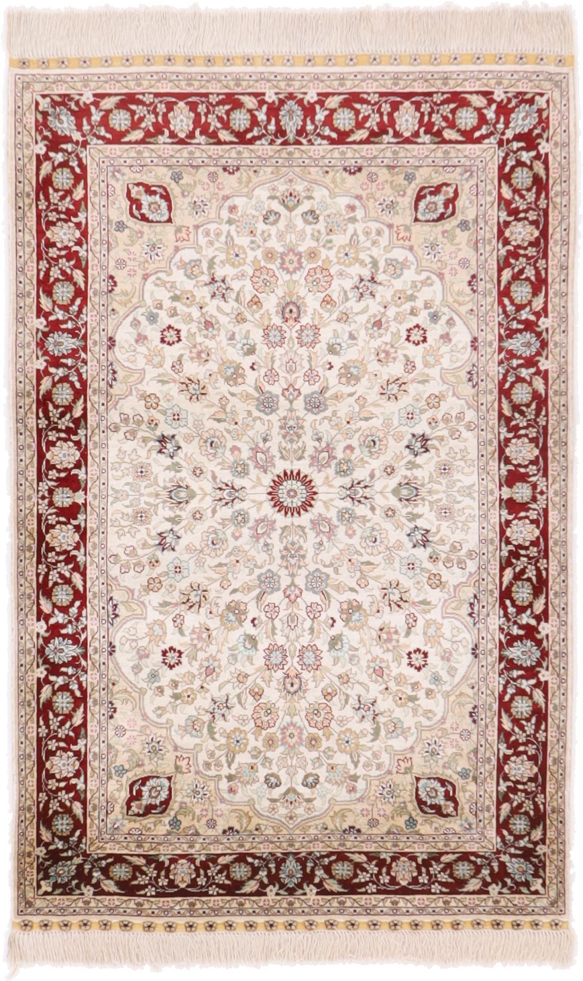 Orientteppich Hereke 78 x 122 cm Seide handgeknüpft