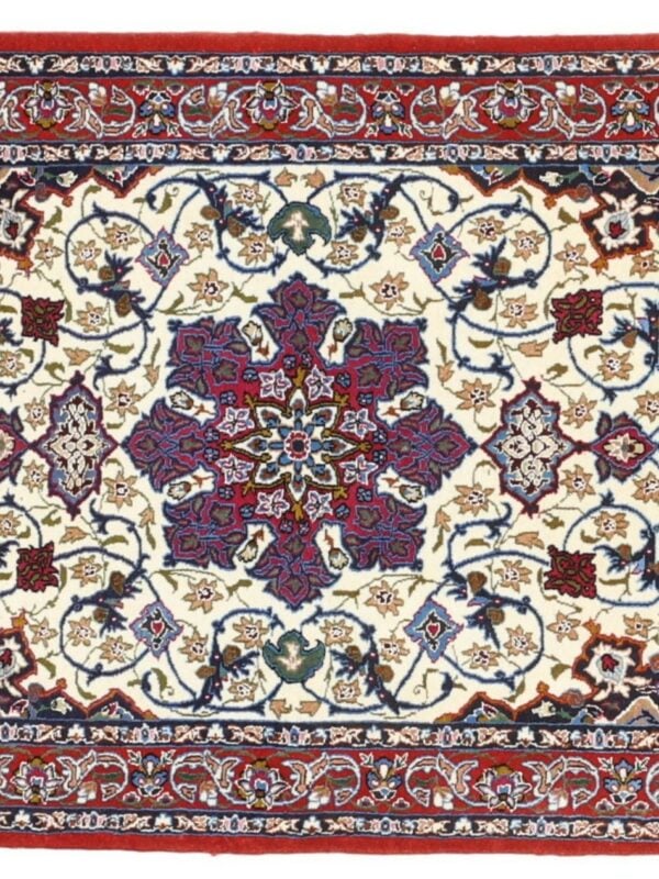 Handgeknüpfte Orientteppiche & Perserteppiche - Ankauf Wien - Österreich - Europa – Professioneller Fachexperte & Sofortzahlung – Handgeknüpfter Orientteppich Perserteppich Isfahan 70 x 98 cm Schurwolle Seide handgeknüpft