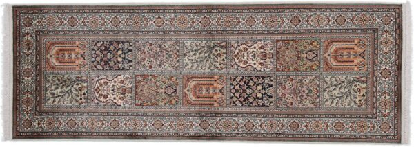 Orientteppich Kashmir 76 x 213 cm Seide handgeknüpft