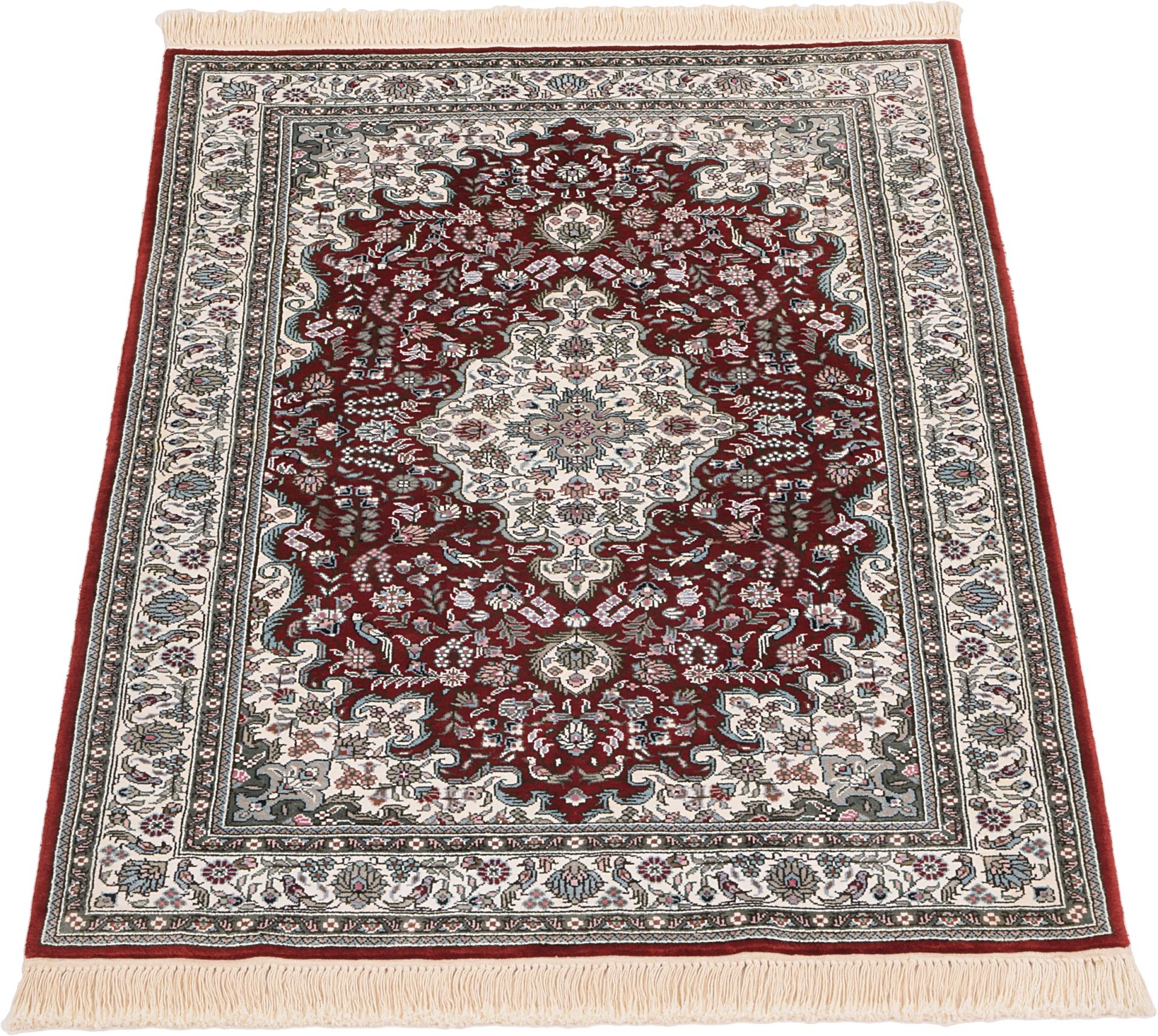 Orientteppich Hereke 80 x 124 cm Seide handgeknüpft