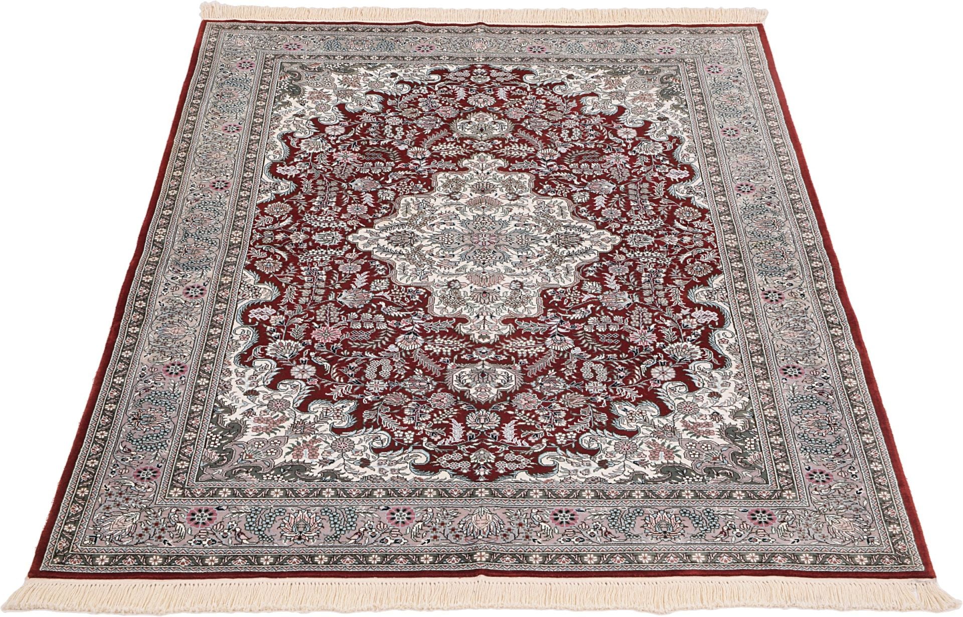 Orientteppich Hereke 125 x 190 cm Seide handgeknüpft