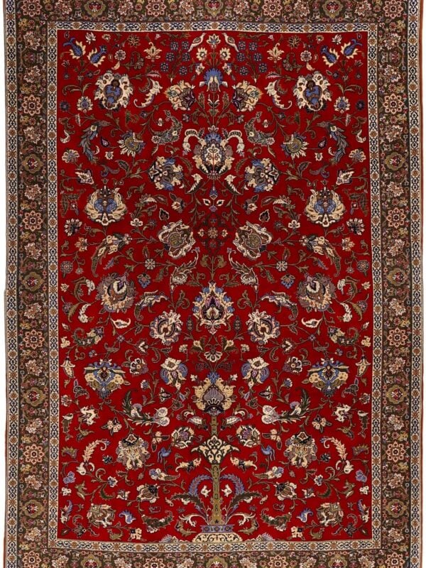 Teppich Ankauf Perg 4320 – Professioneller Fachexperte & Sofortzahlung – Handgeknüpfter Orientteppich Perserteppich Ghom 218 x 318 cm Schurwolle-Seide handgeknüpft