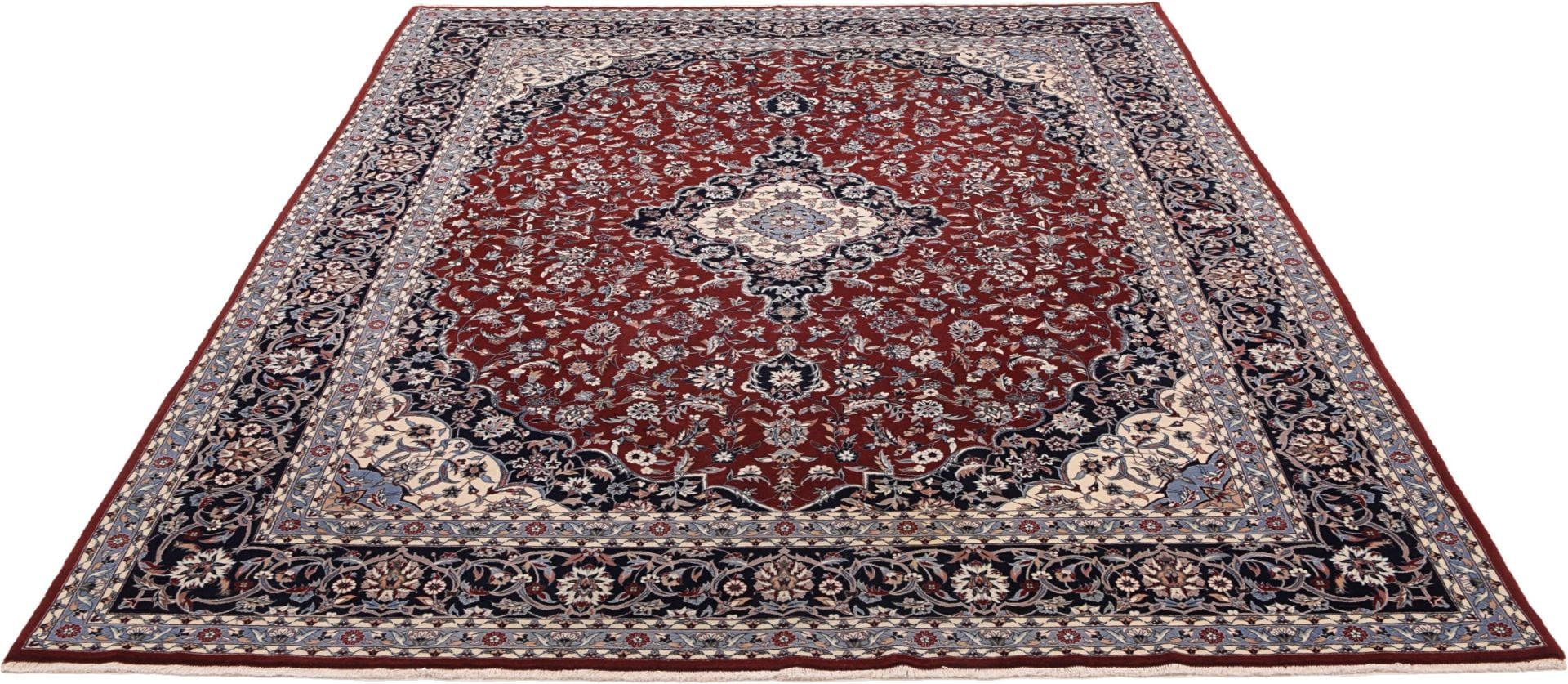 Orientteppich Isfahan 250 x 313 cm Schurwolle handgeknüpft