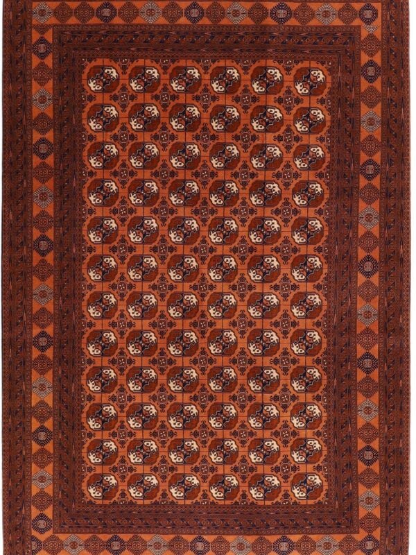 Orientteppich Linz 4040 – Professioneller Fachexperte & Sofortzahlung – Handgeknüpfter Orientteppich Perserteppich Turkmen 202 x 305 cm Schurwolle handgeknüpft