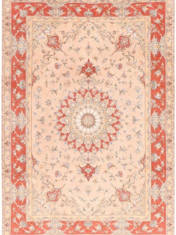 Orientteppich Tulln 3430 – Professioneller Fachexperte & Sofortzahlung – Handgeknüpfter Orientteppich Perserteppich Täbriz 205 x 298 cm Schurwolle Seide handgeknüpft