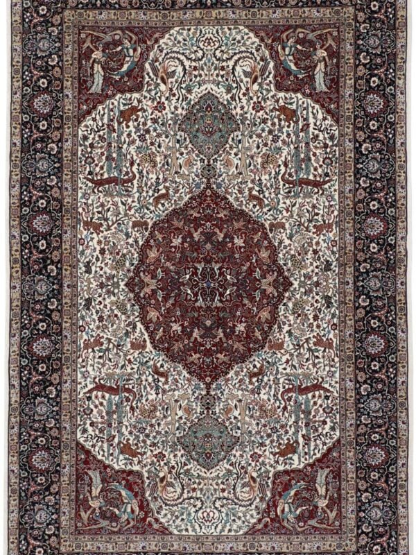 Teppich Ankauf Linz 4020 – Professioneller Fachexperte & Sofortzahlung – Handgeknüpfter Orientteppich Perserteppich Isfahan 140 x 230 cm Schurwolle Seide handgeknüpft
