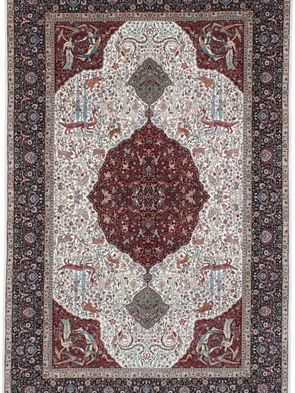 Teppich Ankauf Mödling 2340 – Professioneller Fachexperte & Sofortzahlung – Handgeknüpfter Orientteppich Perserteppich Isfahan 172 x 267 cm Schurwolle-Seide handgeknüpft