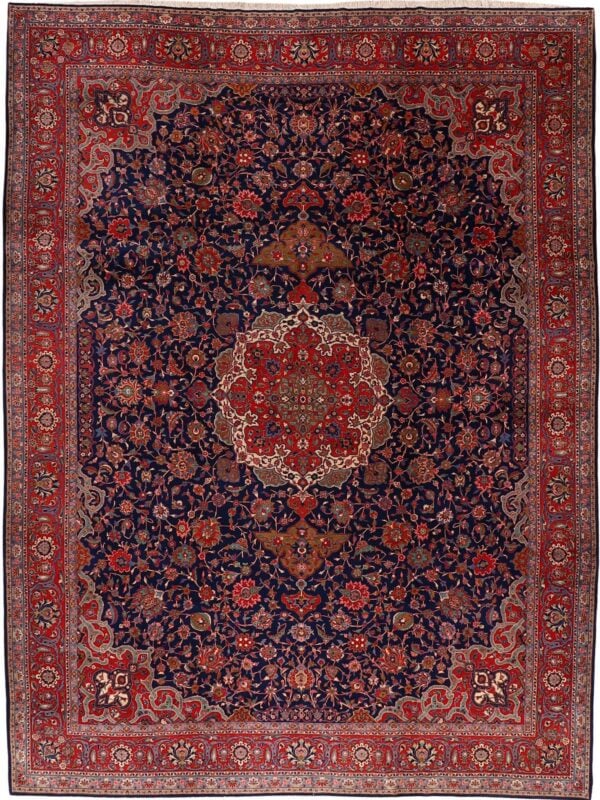 Orientteppich Freistadt 4240 – Professioneller Fachexperte & Sofortzahlung – Handgeknüpfter Orientteppich Perserteppich Kashan 315 x 422 cm Schurwolle handgeknüpft