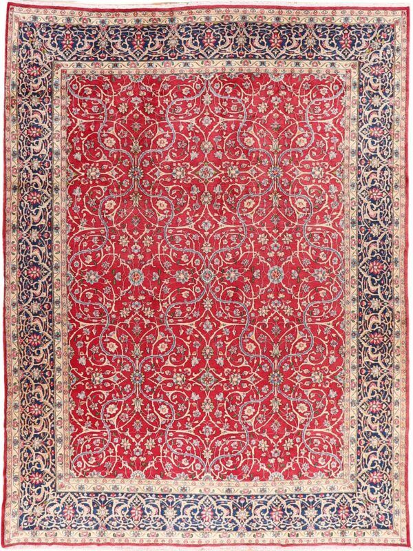 Orientteppich Mistelbach 2130 – Professioneller Fachexperte & Sofortzahlung – Handgeknüpfter Orientteppich Perserteppich Yazd 301 x 401 cm Schurwolle handgeknüpft