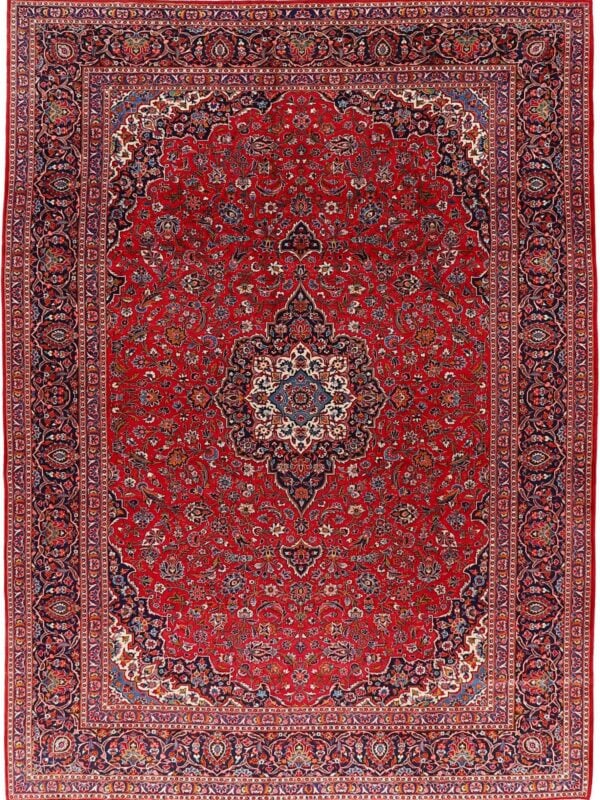Orientteppich Feldkirch 6800 – Professioneller Fachexperte & Sofortzahlung – Handgeknüpfter Orientteppich Perserteppich Kashan 311 x 424 cm Schurwolle handgeknüpft