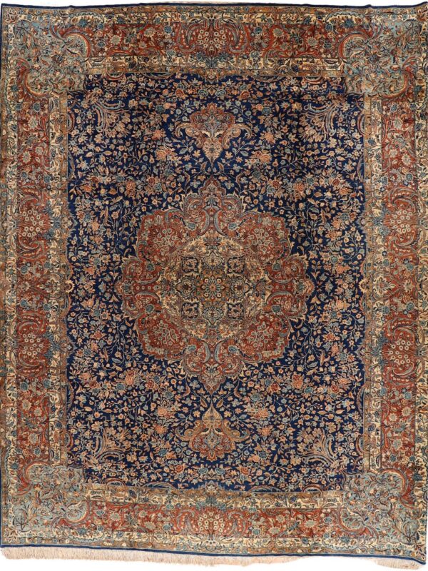 Orientteppich Linz 4020 – Professioneller Fachexperte & Sofortzahlung – Handgeknüpfter Orientteppich Perserteppich Yazd 344 x 430 cm Schurwolle handgeknüpft 70 Jahre