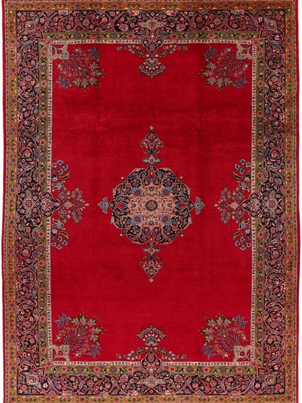 Orientteppich Deutschlandsberg 8530 – Professioneller Fachexperte & Sofortzahlung – Handgeknüpfter Orientteppich Perserteppich Kashan 250 x 346 cm Schurwolle handgeknüpft