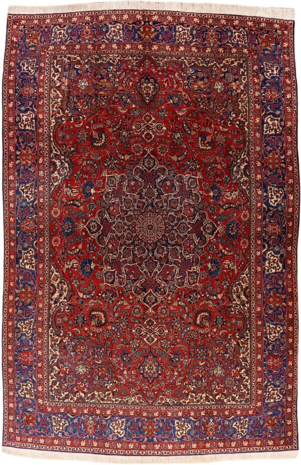 Perserteppich Isfahan 300 x 459 cm Schurwolle handgeknüpft antik