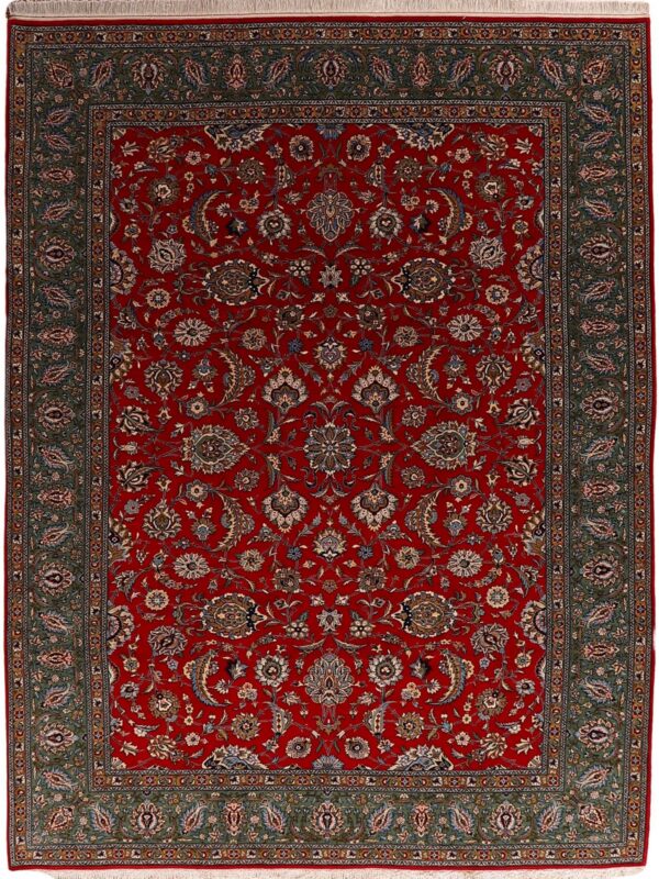 Perserteppich Teppich Ankauf Perg 4320 – Professioneller Fachexperte & Sofortzahlung – Handgeknüpfter Orientteppich Perserteppich Ghom 246 x 325 cm Schurwolle und Seide handgeknüpft