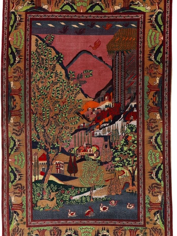 Orientteppich Krems 3500 – Professioneller Fachexperte & Sofortzahlung – Handgeknüpfter Orientteppich Perserteppich Kashan 130 x 202 cm Schurwolle handgeknüpft antik