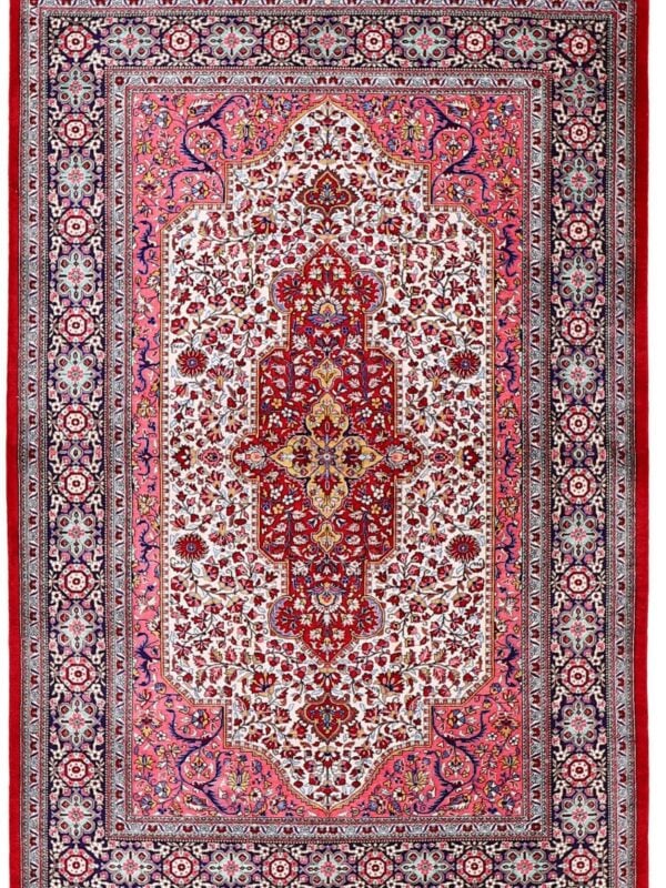 Orientteppich Krems 3500 – Professioneller Fachexperte & Sofortzahlung – Handgeknüpfter Orientteppich Perserteppich Ghom 100 x 140 cm Seide handgeknüpft