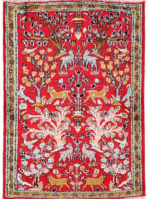 Perserteppich Teppich Ankauf Hartberg 8230 – Professioneller Fachexperte & Sofortzahlung – Handgeknüpfter Orientteppich Perserteppich Ghom 57 x 80 cm Seide handgeknüpft