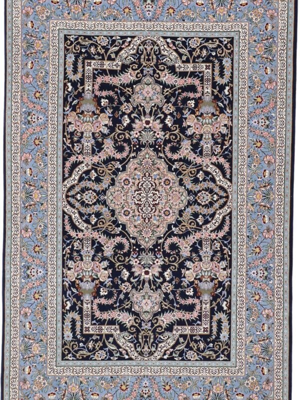 Teppich Ankauf Amstetten 3300 – Professioneller Fachexperte & Sofortzahlung – Handgeknüpfter Orientteppich Perserteppich Isfahan 147 x 230 cm Schurwolle-Seide handgeknüpft „Abbas Mansouri“ signiert H1