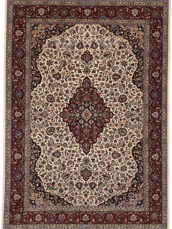 Orientteppich Hartberg 8230 – Professioneller Fachexperte & Sofortzahlung – Handgeknüpfter Orientteppich Perserteppich Isfahan 175 x 245 cm Schurwolle Seide handgeknüpft
