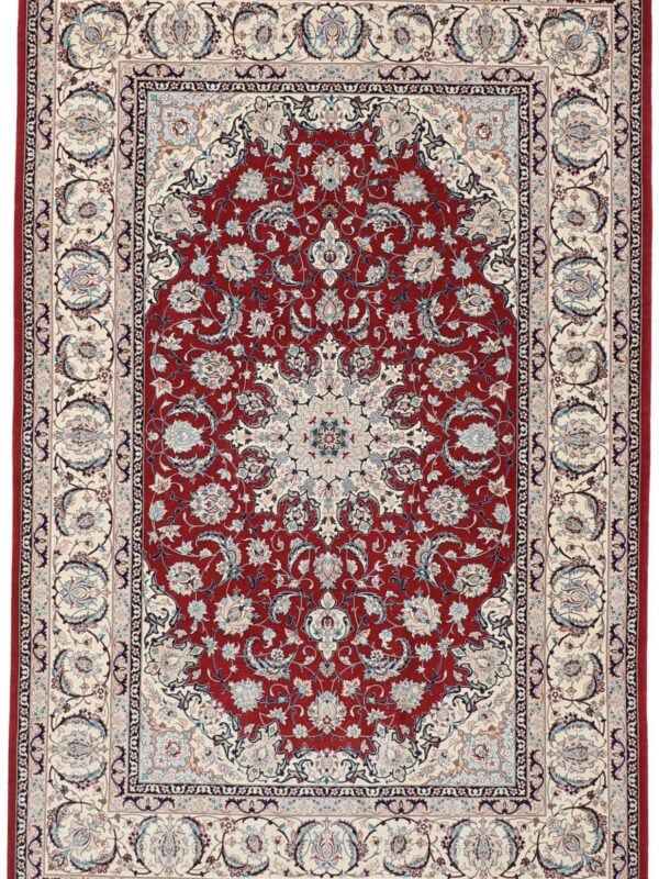 Orientteppich Linz 4030 – Professioneller Fachexperte & Sofortzahlung – Handgeknüpfter Orientteppich Perský koberec Isfahán 150 x 226 cm, panenská vlna, hedvábí, ručně vázaný