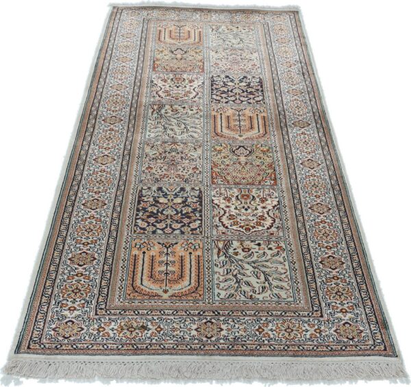 Orientteppich Kashmir 76 x 213 cm Seide handgeknüpft