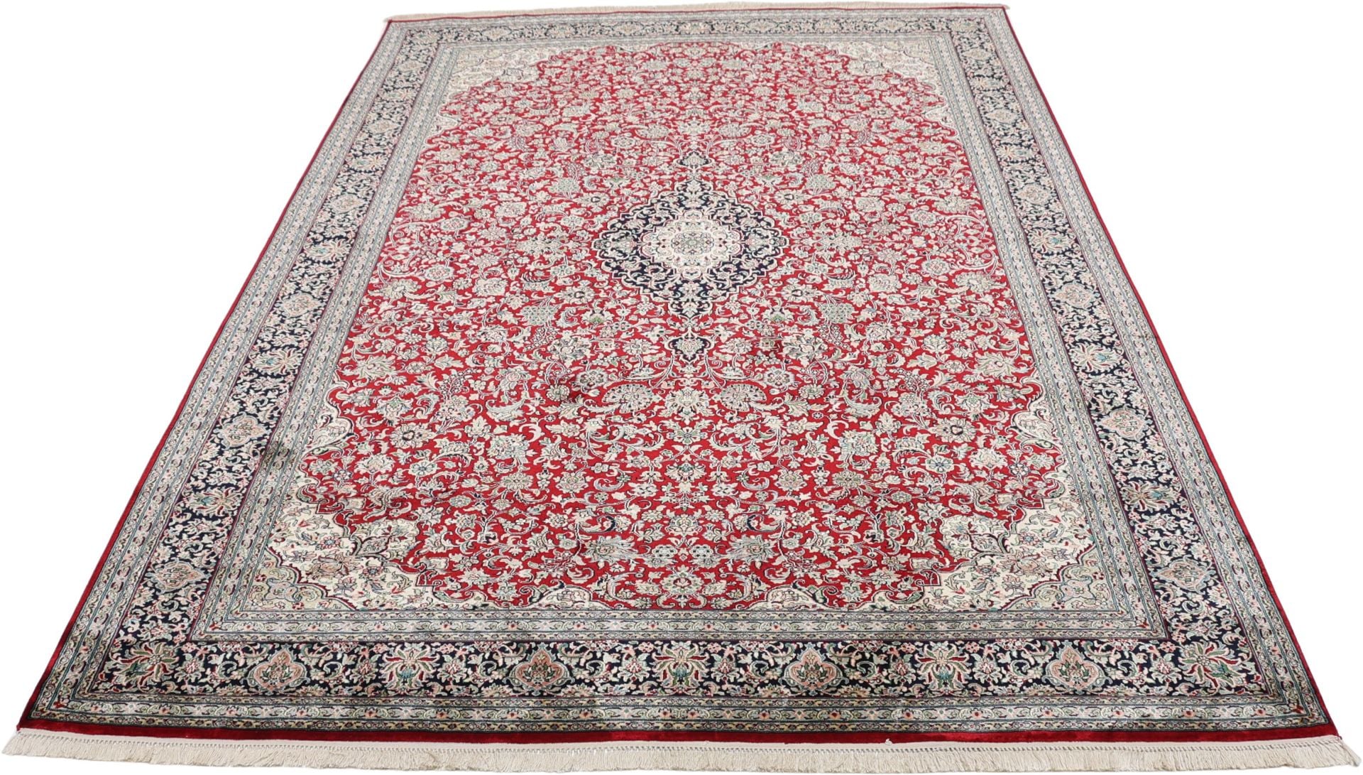 Orientteppich Kaschmir 154 x 226 cm Seide handgeknüpft