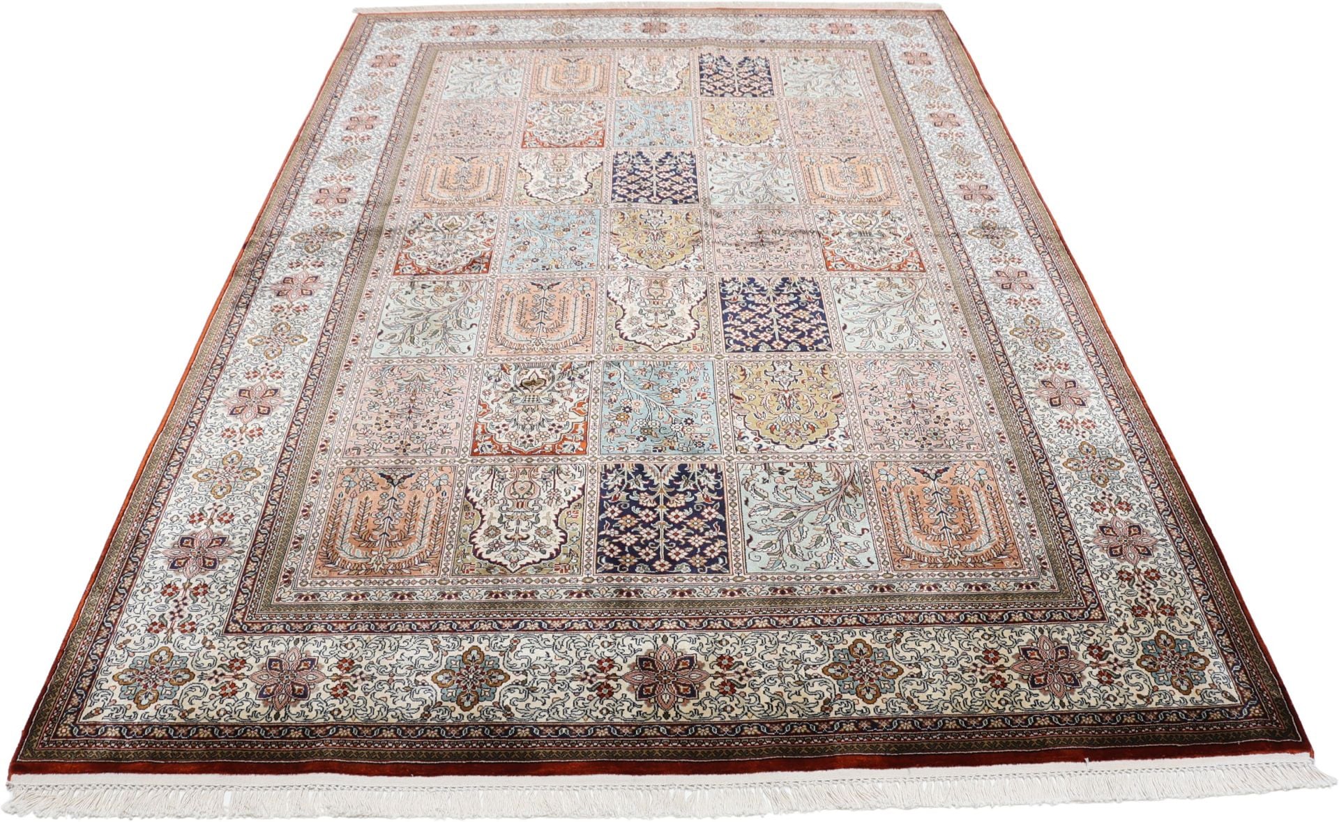Orientteppich Kashmir 168 x 245 cm Seide handgeknüpft