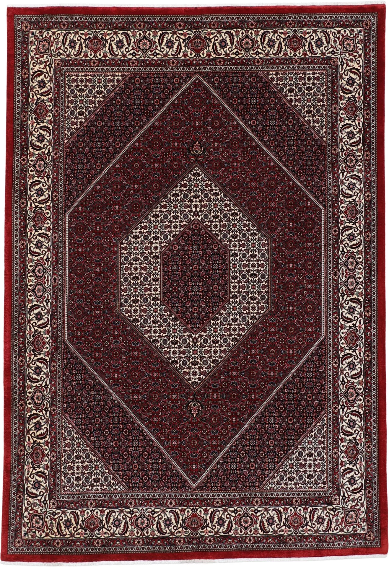 Perserteppich Bidjar 205 x 300 cm Schurwolle-Seide Handgeknüpft