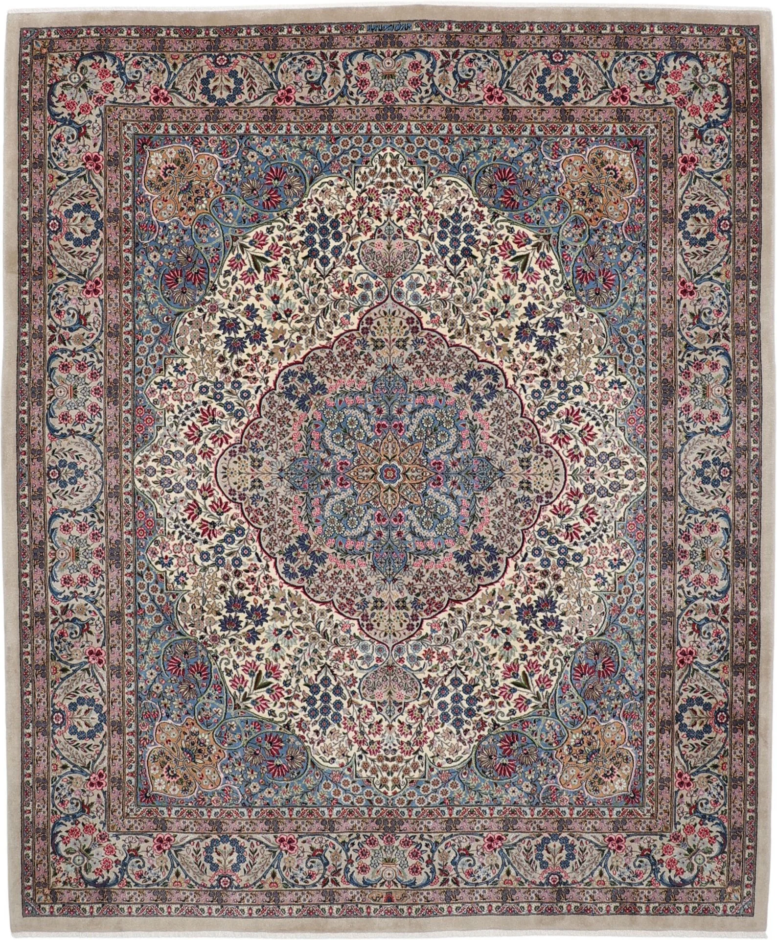 Perserteppich Kirman 248 x 300 cm Schurwolle handgeknüpft