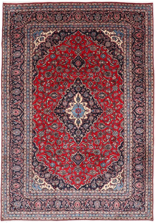 Perserteppich Kashan 245 x 350 cm Schurwolle handgeknüpft