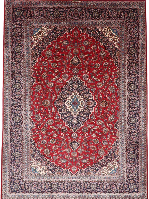 Perserteppich Kashan 245 x 340 cm Schurwolle handgeknüpft