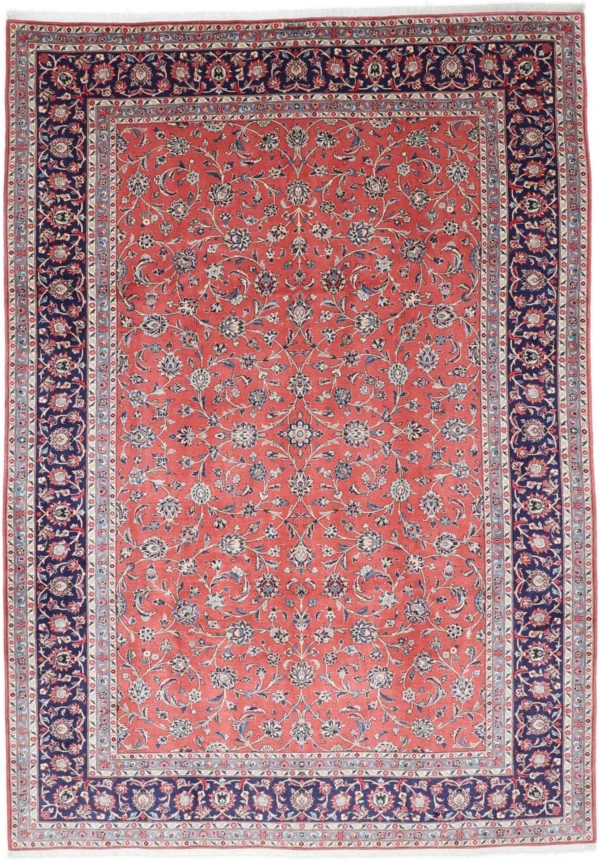 Perserteppich Kashan 252 x 358 cm Schurwolle handgeknüpft
