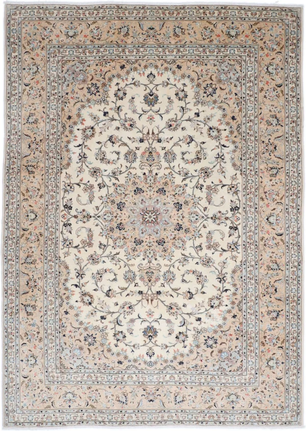 Perserteppich Kashan 245 x 345 cm Schurwolle handgeknüpft