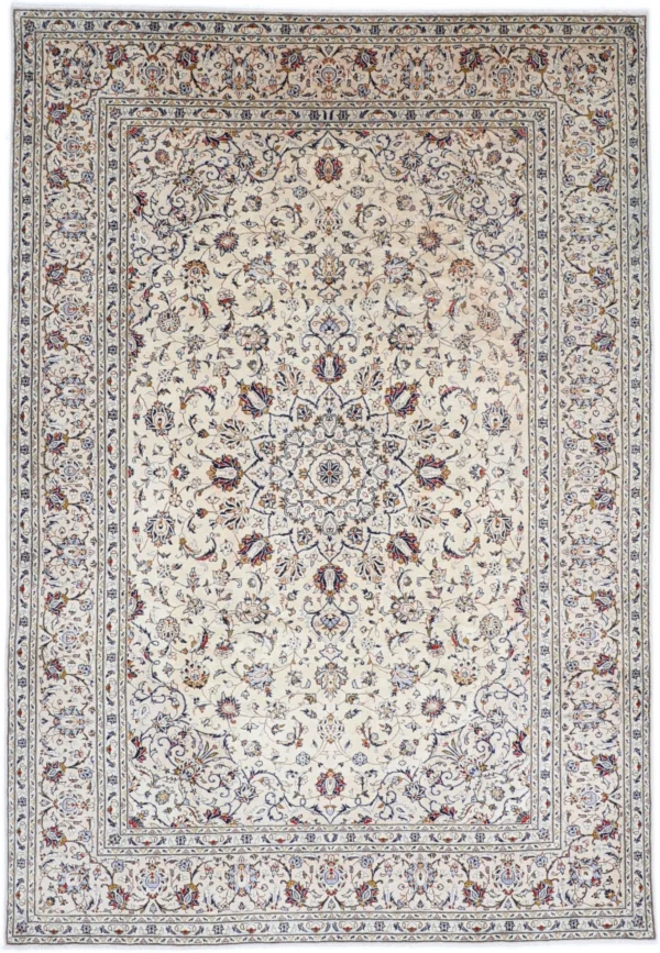 Perserteppich Kashan 237 x 343 cm Schurwolle handgeknüpft