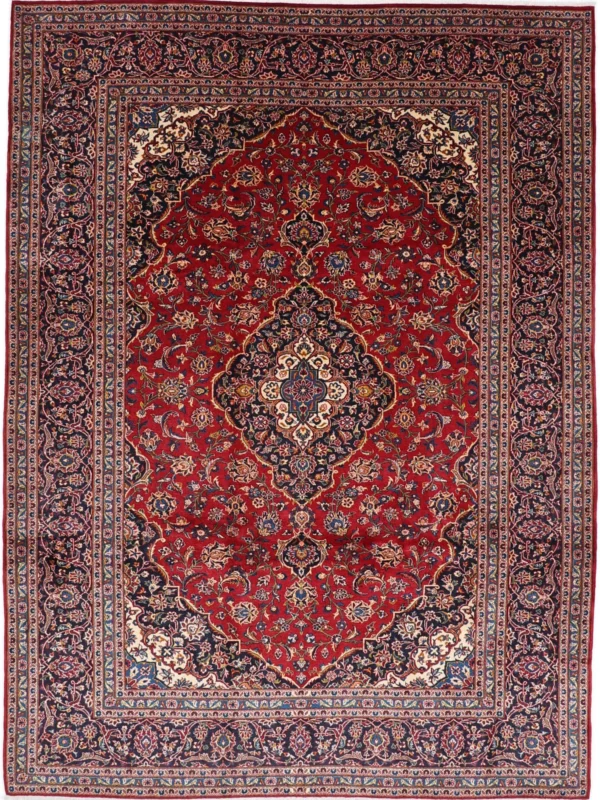 Perserteppich Kashan 260 x 350 cm Schurwolle handgeknüpft