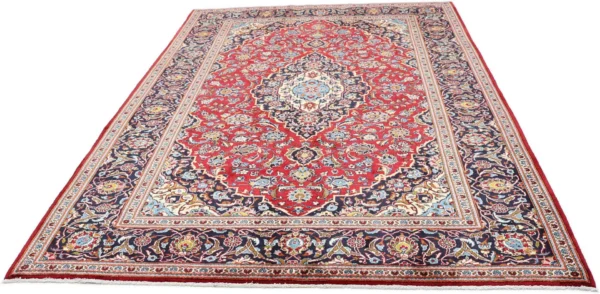 Perserteppich Kashan 211 x 292 cm Schurwolle handgeknüpft Neu