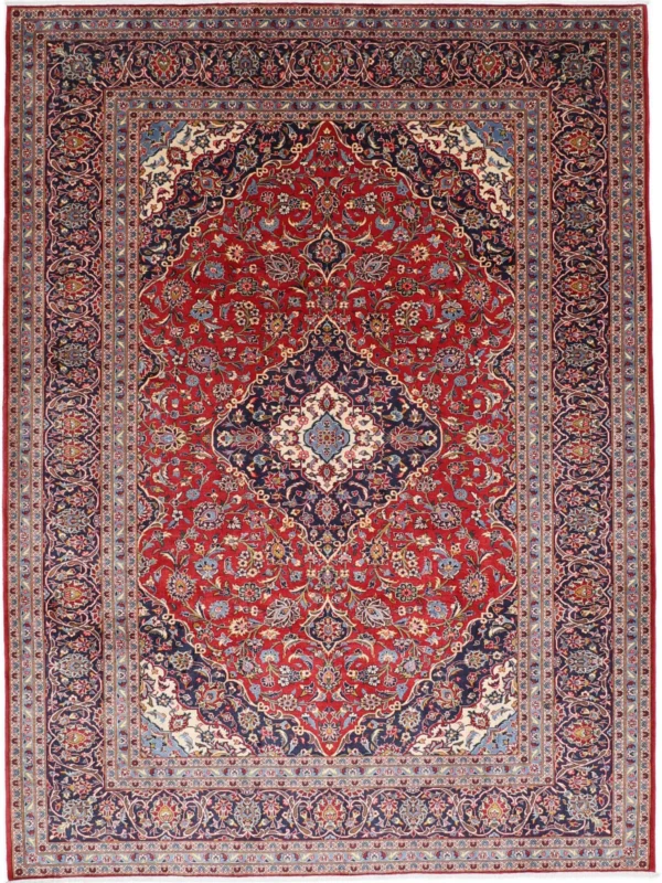 Perserteppich Kashan 255 x 345 cm Schurwolle handgeknüpft Neu