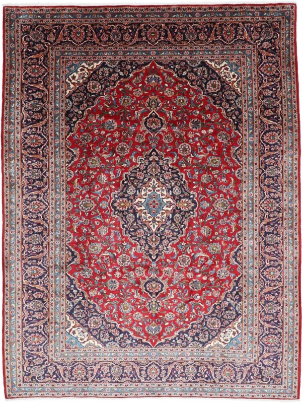 Perserteppich Kashan 255 x 340 cm Schurwolle handgeknüpft