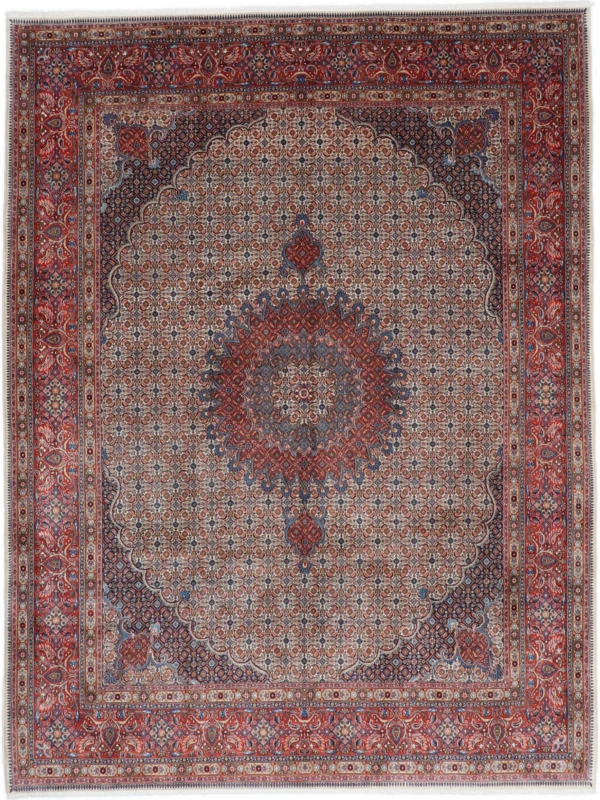 Perserteppich Moud 258 x 340 cm Schurwolle handgeknüpft floral