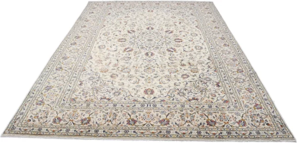 Perserteppich Kashan 237 x 343 cm Schurwolle handgeknüpft