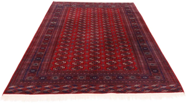 Perserteppich Buchara 228 x 306 cm Schurwolle handgeknüpft Tekke