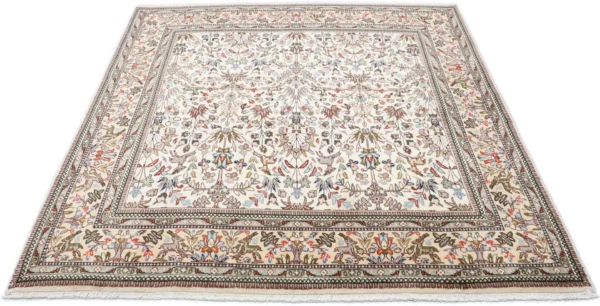Perserteppich Täbriz 205 x 205 cm Schurwolle handgeknüpft